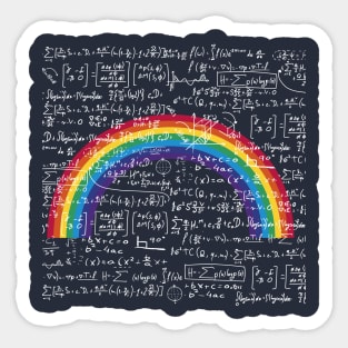 Rainbow math Sticker